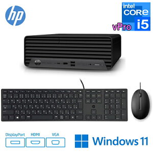 HP Pro SFF 400 G9 fXNgbvp\R 526G1AV-LQLB Windows11 Pro Core i5  16GB SSD 256GB DVD DisplayPort HDMI VGA USB}EX USBeL[t{L[{[h 526G1AVLQLB fXNgbv p\R fXNgbvPC