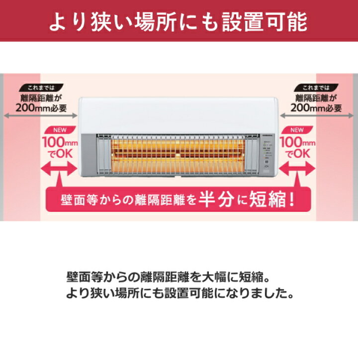楽天市場】【人感センサー付】 コロナ 壁掛け DIY対応 ウォールヒート 