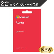 マイクロソフト Microsoft Access 2024 POSA Windows 2台 のPCにインストール可能 アクセス POSAカード P…
