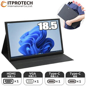 �y�c��ʑΉ��z���o�C�����j�^�[ LCD18HCR-IPS 18.5 �t��HD ���o�C���t�� �y�� Type-C HDMI USB Type-C ���o�C���f�B�X�v���C PC���j�^�[ �X�s�[�J�[���� �|�[�^�u�����j�^�[ PS5 Switch PS4 Xbox �Ή� �V�i 18.5