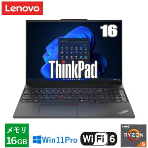 �y��e�ʃ�����16GB�z Lenovo ThinkPad E16 Gen 1 AMD �m�[�g�p�\�R�� 21JUS38C00 16�^ WUXGA Windows 11 Pro AMD Ryzen 5 ������ 16GB SSD 256GB PCIe NVMe Wi-Fi6 web�J���� �e���L�[�t���{��L�[�{�[�h Type-C �m�[�gPC �V�i �{