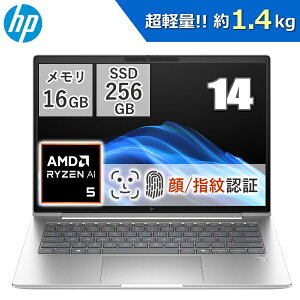 �y��27���Ԃ̃����O�o�b�e���[�z HP �m�[�g�p�\�R�� EliteBook 6 G1a 14 14�^ �y�� Windows 11 Pro AMD Ryzen AI 5 ������16GB SSD 256GB �w��F�� ��F�� Wi-Fi6E BQ8B0PA#ABJ �m�[�gPC �V�i 14�C���`