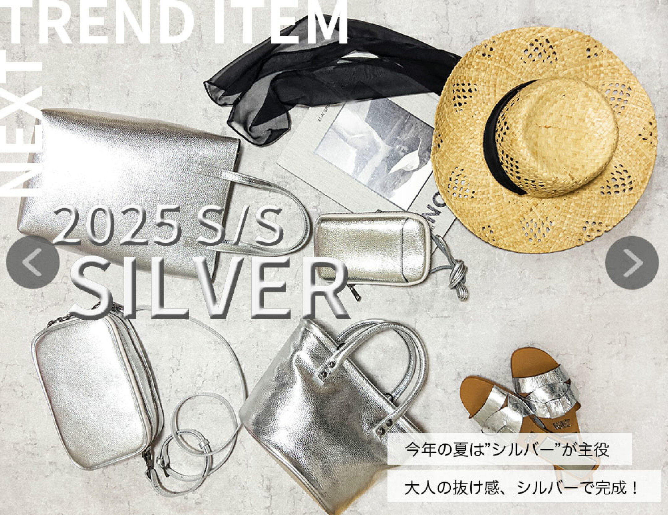 シルバー バッグ