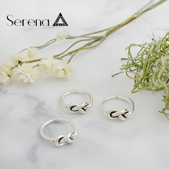 楽天市場】シルバーアクセサリー sv925 シルバーリング【serena】細め 