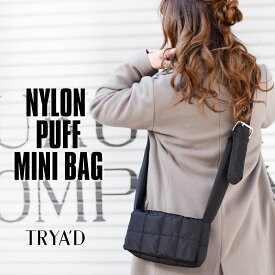 【再入荷】 ミニバッグ レディース 斜めがけ 軽量【Peggy】 パテッドバッグ パテッドショルダー キルティングバッグ レディースバッグ 2way ナイロン 大人 旅行 軽量 軽い お出かけ お財布バッグ ショルダー ブラック パフバッグ
