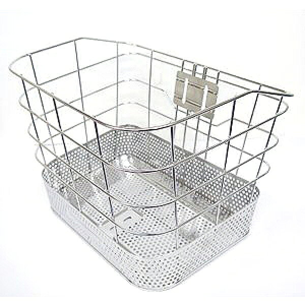 【メーカー純正品】【正規代理店品】ブリヂストン ステンレスメッシュバスケット 15AB 【自転車用品】