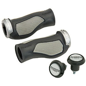 【メーカー純正品】【正規代理店品】TIOGA ACENTIA(タイオガ アセンシア) Eグリップ ショート/ショート ダークグレー 【自転車用品】