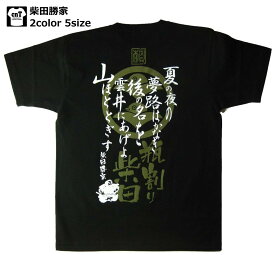 戦国武将Tシャツ柴田勝家ゆうパケット配送送料無料！半袖 Tシャツ 歴史 武将 送料無料