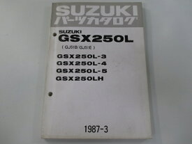 GSX250L パーツリスト スズキ 正規 バイク 整備書 3 4 5 H GJ51B-120 131 車検 パーツカタログ 整備書 【中古】