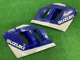 GSX-R1100 サイドカウル 左右 青/白 スズキ 純正 バイク 部品 GV73A 割れ欠け無し 品薄 希少品 当時物 車検 Genuine 【中古】