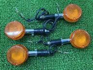 SR400 ウインカー RH01J-005*** ヤマハ 純正 バイク 部品 2002年式外し RH01J 4個セット 割れ欠け無し 品…
