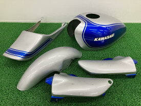 ゼファーカイ外装セット青M/銀ZR400C-317***社外バイク部品1998年式外しZR400C-317ZEPHYRχゼファー400FRPZ2仕様【中古】