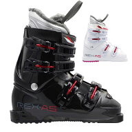 スキーブーツ REXXAM 24-25 REX A5 ブラック ホワイト 23/24/25/26/27/28/29/30cm 大人用 メンズ レディ…