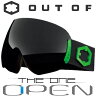 新作 OUT OF スノーゴーグル 18-19 OPEN W9G2003 BLACK GREEN / THE 