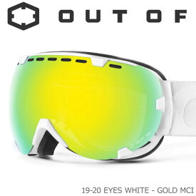 スノーゴーグル OUT OF 19-20 W0G5001 EYES WHITE / GOLD MCI 大人用 メンズ レディース アウトオブ スキー スノーボード ゴーグル 【RCP】【メール便不可・宅配便配送】