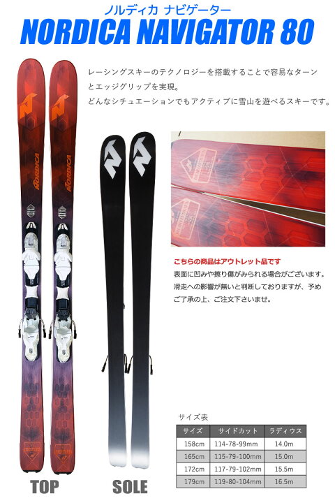 楽天市場】スキー 4点セット メンズ NORDICA ノルディカ 17-18 