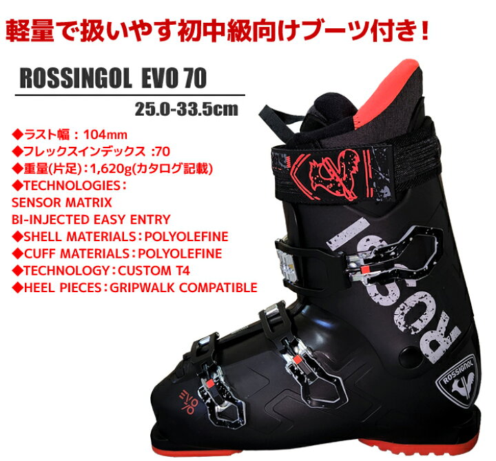 楽天市場】スキー 5点 セット メンズブーツ付き ロシニョール 19-20 