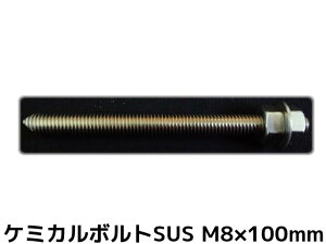 P~J{g AJ[{g XeX SUS M8×100mm ؃{g1{ ibg2 bV[1 VJbg ʃJbg SUS304y񂹕iz