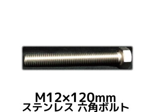 XeX Zp{g SlW M12×120mm SUS304 XeZp{g Hexagon Head Bolt Stainless Steel S˂