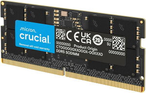 crucial �N���[�V���� 16GB DDR5-5600 SODIMM CL46(16Gbit) CT16G56C46S5 �}�C�N����