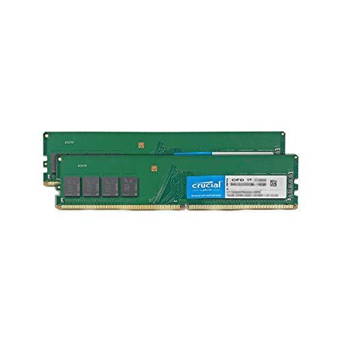 美品CFD販売 Crucial by Micron デスクトップPC用メモリ DDR4-3200 (2933・2666対応) (PC4-25600) 16GB×2枚 288pin DIMM W4U3200CM-16GR