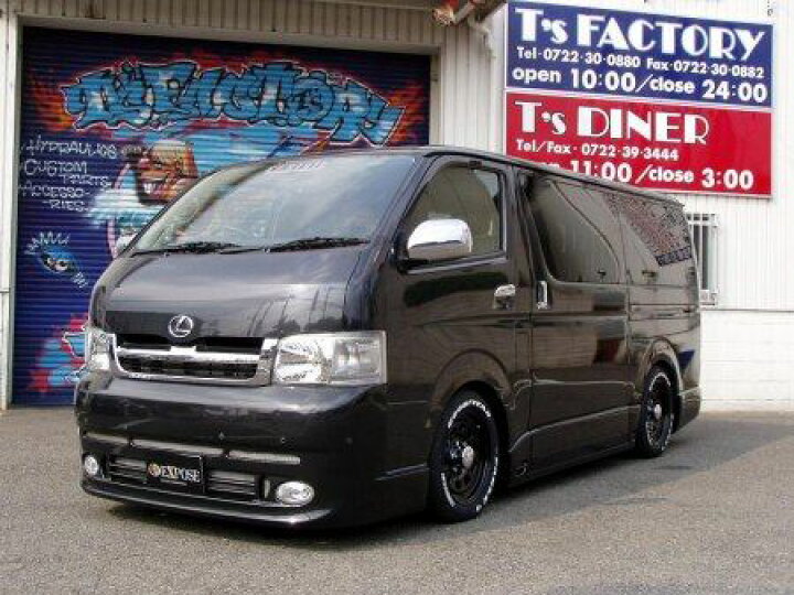 楽天市場】200系 ハイエース T.S.W DAYTONA デイトナ ［BLACK］ 16X7 