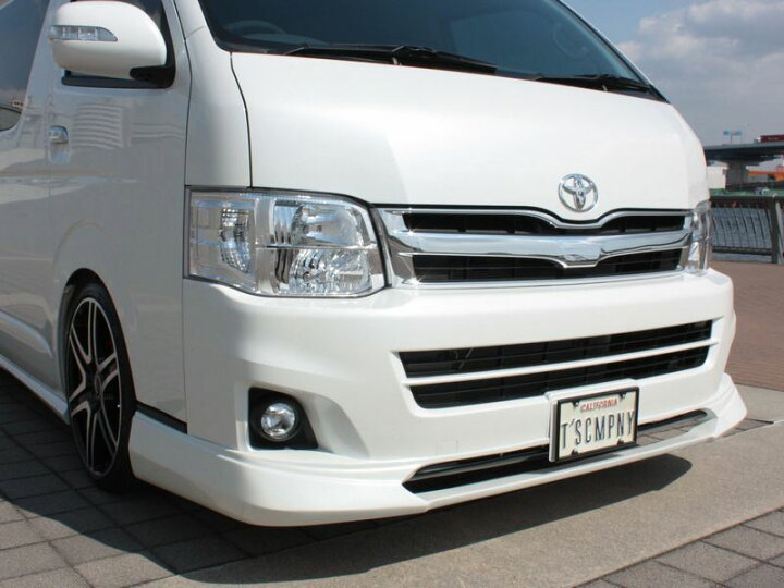 楽天市場】ハイエース 200系 3型 ワイド TPD フロントスポイラー 未 