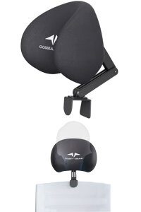 ヘッドレスト 後付け 椅子 オフィスチェア チェア 頭置き クッション 厚め 高さ調整 角度 前後 汎用 穴あけ不要 クランプ イス ヘッドサポート 高さ 調整 オフィス 会社 首 サポート 肩こり