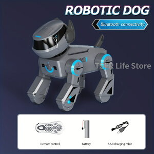 【2025年新品 おもちゃ AI】ロボット ペットロボット おもちゃ AI 知育玩具 ロボット犬 犬型ロボット 電子玩具 Bluetooth 接続 歌とダンス プログラミング 音声認識 男の子 女の子 小学生 誕生日