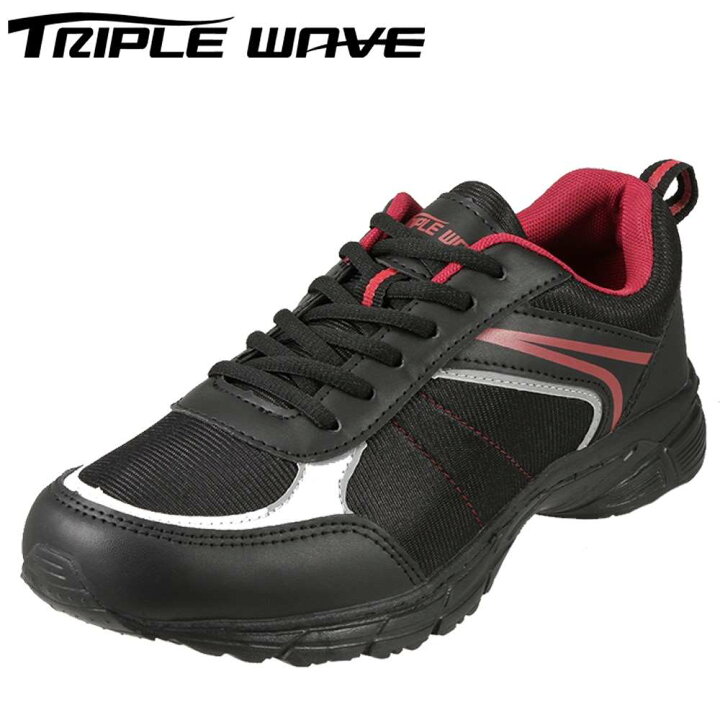 楽天市場 トリプルウェーブ Triple Wave スニーカー Tw2303 メンズ靴 靴 シューズ 3e ローカットスニーカー 軽量 幅広 レースアップ ウォーキング ジョギング スポーツ 大きいサイズ対応 28 0cm ブラック Sp Shoe Plaza シュープラザ