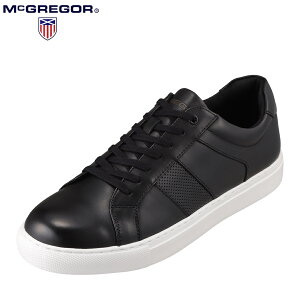 マックレガー McGREGOR MC8020 メンズ靴 靴 シューズ 3E相当 カジュアルシューズ 本革 レザー 軽量 軽い 小さいサイズ対応 ブラック SP