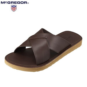 マックレガー McGREGOR MC774 メンズ靴 靴 シューズ 3E相当 サンダル 本革 レザー リゾート 旅行 高級感 上品 ダークブラウン SP