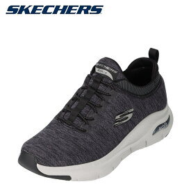 スケッチャーズ SKECHERS 232301 メンズ靴 靴 シューズ 3E相当 スポーツシューズ スリッポン ARCH FIT 人気 ブランド ブラック×グレー SP
