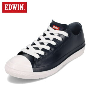 エドウィン EDWIN EDW-151208 レディース靴 靴 シューズ 2E相当 レインシューズ ローカットスニーカー 防水 雨の日 晴雨兼用 シンプル 定番 人気 ブランド ネイビー SP