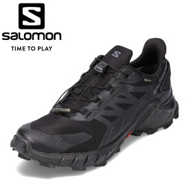 サロモン SALOMON L41731600 メンズ靴 靴 シューズ 2E相当 トレイルランニングシューズ アウトドアシューズ 防水 雨の日 晴雨兼用 グリップ力 ホールド力 快適性 トレラン 運動 スポーツ ローカットスニーカー ウォーキング フットネス ジム ブラック SP