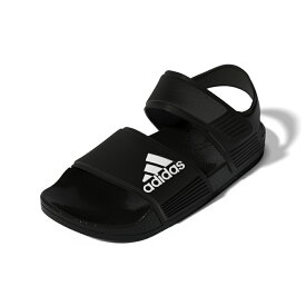 アディダス adidas GW0344 キッズ靴 子供靴 靴 シューズ キッズサンダル スポーツサンダル スポサン ADILETTE SANDAL K 子供 男の子 女の子 軽量 フィット感 人気 ブランド スリッパ ブラック×ホワイト SP