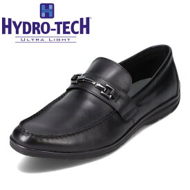 ハイドロテック ウルトラライト HYDRO TECH HD1512 メンズ靴 靴 シューズ 3E相当 ビットローファー ドライビングシューズ 軽量 防滑 抗菌 ロングノーズ モカシン おしゃれ スリッポン ビジネス カジュアル ブラック SP