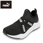 プーマ PUMA 389281.02L レディース靴 靴 シューズ 2E相当 スニーカー スリッポン ワイヤードランスリップオン ローカットスニーカー ゴム ロゴ 人気 ブランド ブラック×シルバー SP