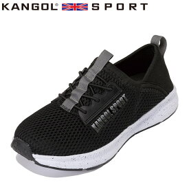 カンゴールスポーツ KANGOL SPORT KMH1389 メンズ靴 靴 シューズ 2E相当 スニーカー スリッポン キックバック 2WAY ウォーキング スポーツ 運動 ローカットスニーカー カップインソール ブラック SP