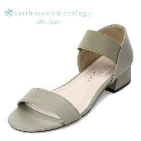 【全品P10倍！4日&5日20:00～4H限定】アースミュージックアンドエコロジー earth music&ecology EM-132 レディース靴 靴 シューズ 3E相当 サンダル シンプル ゴム アースカラー 人気 ブランド カーキ SP