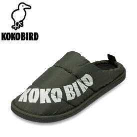 ココバード KOKO BIRD BMH1368 メンズ靴 靴 シューズ 2E相当 スリッパ サンダル ルームシューズ サボサンダル ふんわり ふわふわ ロゴ 人気 ブランド カーキ SP