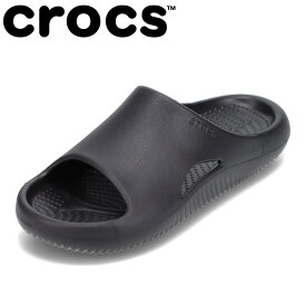 【全品P10倍！24日&25日20:00～4H限定】クロックス crocs 208392.M メンズ靴 靴 シューズ 3E相当 サンダル ルームシューズ メロウ リカバリー スライド クッション性 履きやすい 人気 ブランド ブラック SP