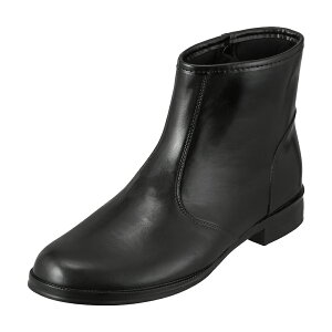 【全品P10倍!24日20:00〜62H限定】レインビズ RAINBIZ 600 メンズ靴 靴 シューズ 3E相当 防水ブーツ レインブーツ 雨の日 ショートブーツ ファスナー 履きやすい 通勤 梅雨 ビジネス ブラック SP