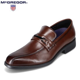 マックレガー McGREGOR MC2302 メンズ靴 靴 シューズ 3E相当 ビジネスシューズ ローファー 撥水 雨 ストレッチ 屈曲性 反発弾性 ダークブラウン SP