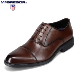 マックレガー McGREGOR MC2301 メンズ靴 靴 シューズ 3E相当 ビジネスシューズ ストレートチップ 撥水 雨 ストレッチ 屈曲性 反発弾性 ダークブラウン SP
