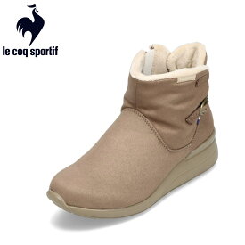 【全品P10倍！4日&5日20:00～4H限定】ルコックスポルティフ le coq sportif QL3WJD88BG レディース靴 靴 シューズ 3E相当 ブーツ ウィンターブーツ レインブーツ LCS デュアン II 防滑 軽量 ファー スエード フェミニン ベージュ SP