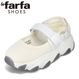 ラファーファ la farfa LF-901 レディース靴 靴 シューズ 4E相当 厚底スニーカー 幅広 ローカットスニーカー ストラップシューズ 人気 ブランド アイボリー SP