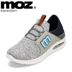 モズ スウェーデン MOZ sweden 4226 メンズ靴 靴 シューズ 3E相当 ローカットスニーカー かかとが踏める 2WAY キックバック クッション性 エアソール 人気 ブランド グレー SP