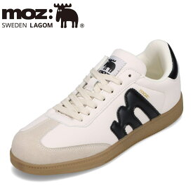 【全品P5倍！6日〜9日まで】モズ スウェーデン MOZ sweden MOZ-370 レディース靴 靴 シューズ 2E相当 スニーカー 北欧 シンプル ロゴ レトロ クラシック ローカットスニーカー 人気 ブランド ホワイト SP