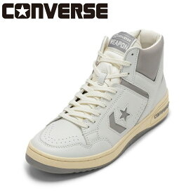 【エントリー全品P14倍！6日〜9日】コンバース CONVERSE 34202290M メンズ靴 靴 シューズ 2E スニーカー バスケットボールシューズ WEAPON VTG HI ウエポン ハイカットスニーカー 人気 ブランド ホワイト×グレー SP
